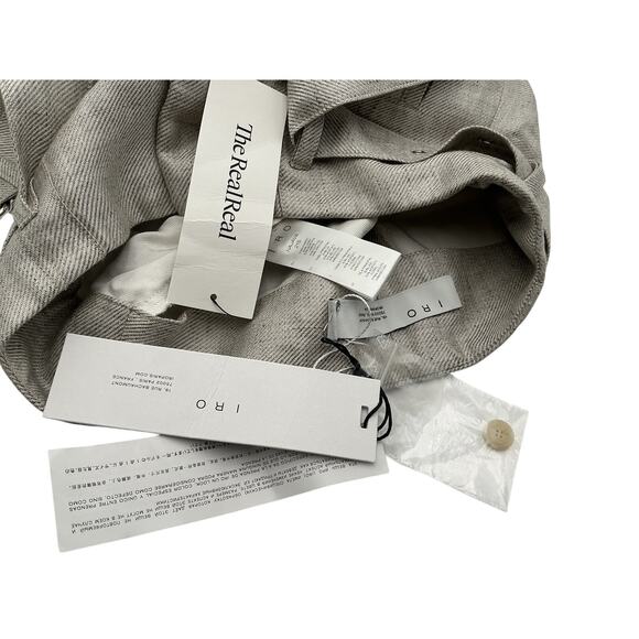 Iro 'Najava' Grey Linen-Blend Pant Size 34 - Picture 4 of 4